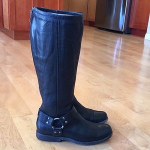 FRYE Veronica Harness Back Zip Tall Boots